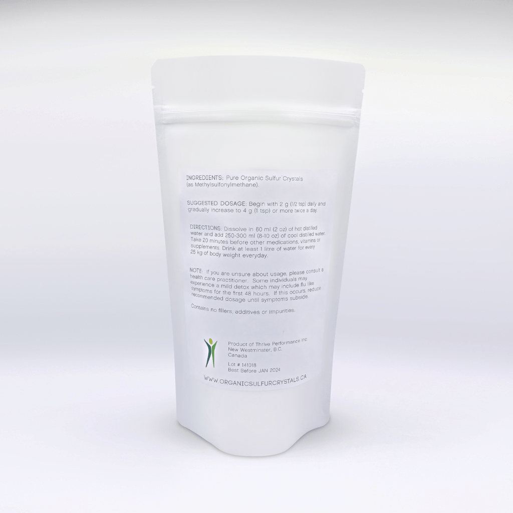 Pure Organic Sulfur Crystals | Organic Sulfur Crystal Benefits | Thrive Health Pure Organic Sulfur Crystals