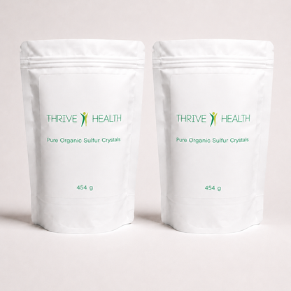 Pure Organic Sulfur Crystals (2 Pack Bundle)