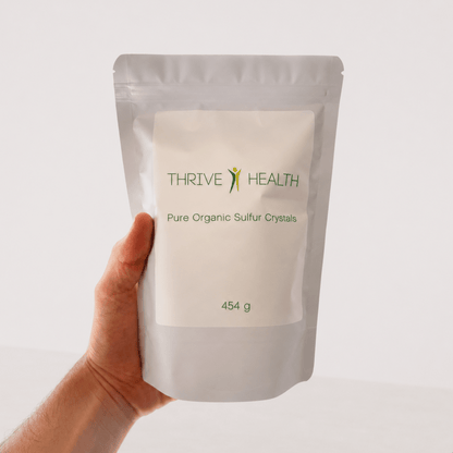 Pure Organic Sulfur Crystals MSM | Organic Sulfur Crystals Canada – Pure Organic Sulfur Crystals – Thrive Health Pure Organic Sulfur Crystals MSM | Organic Sulfur Crystal Benefits – Pure Organic Sulfur Crystals – Thrive Health