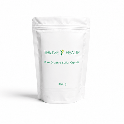 Pure Organic Sulfur Crystals MSM | Organic Sulfur Crystals Canada – Pure Organic Sulfur Crystals – Thrive Health Pure Organic Sulfur Crystals MSM | Organic Sulfur Crystal Benefits – Pure Organic Sulfur Crystals – Thrive Health