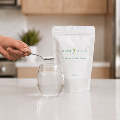 Pure Organic Sulfur Crystals | Organic Sulfur Crystals Canada – Pure Organic Sulfur Crystals – Thrive Health Pure Organic Sulfur Crystals | Organic Sulfur Crystal Benefits – Pure Organic Sulfur Crystals – Thrive Health